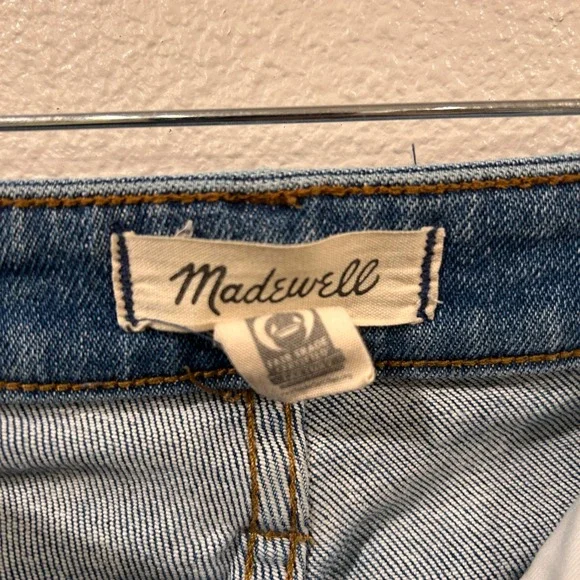 Madewell Curvy Stovepipe Jeans High Rise Straight Leg Medium Wash Blue 26 - Picture 7 of 13